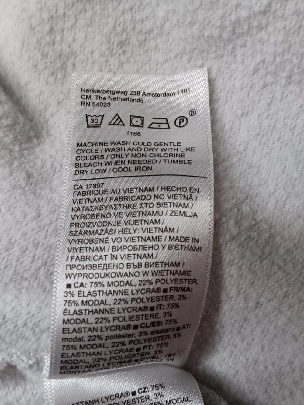 Athleta Purana Wrap Sweatshirt Large Gray Heather Ribbed Long Sleeve Top - Picture 5 of 15